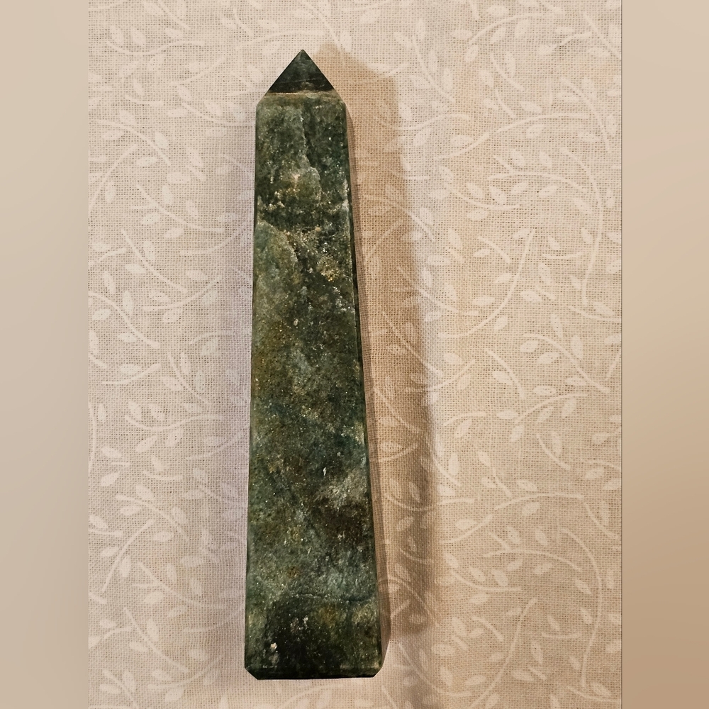 Green Jade Crystal Tower